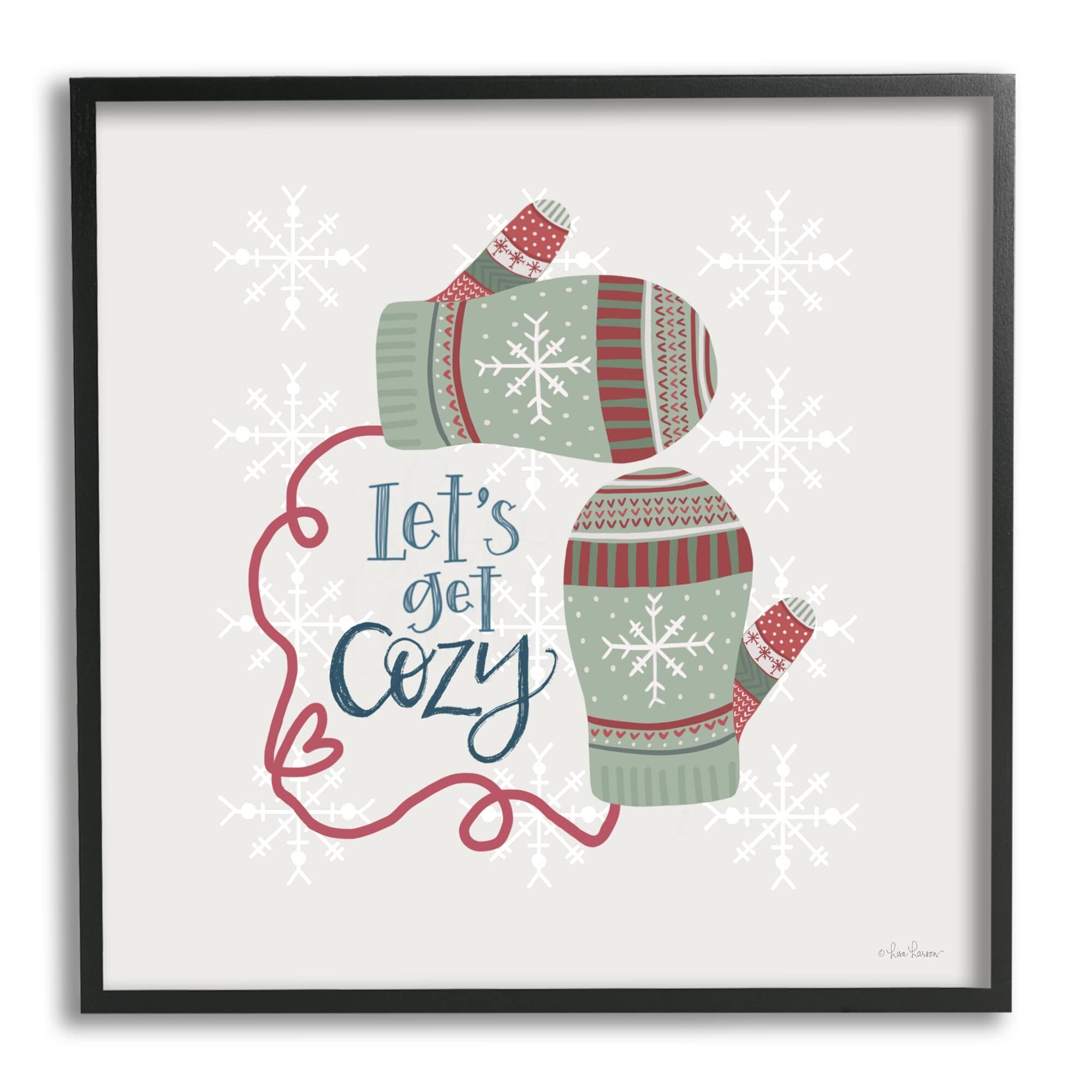 3846 Let's Get Cozy Winter Mittens Snowflake Pattern, Design By Lisa